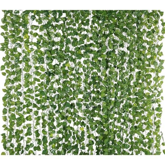 78-Ft 12 Pack Silk Artificial Vines Leaf Garland Plants Hanging Wedding Garland - Picture 1 of 7
